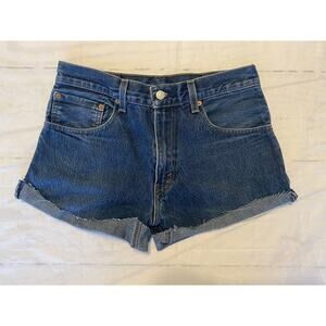 Levis 517 Size 31 High Waist Cut Off Denim Jean Shorts Daisy Dukes Vintage Style